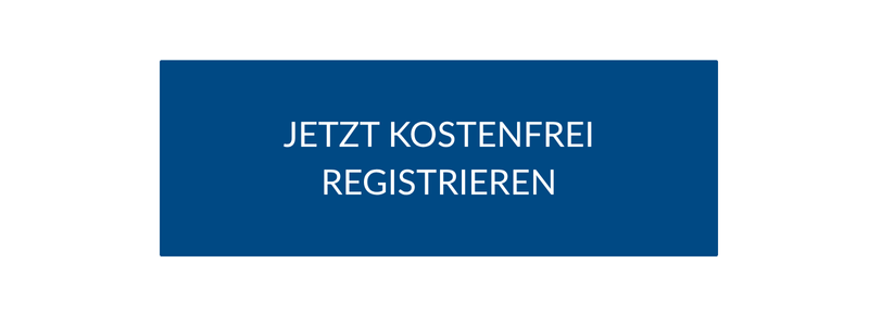 Blauer Button mit weißer Schrift, darauf steht 'Jetzt kostenfrei registrieren'.